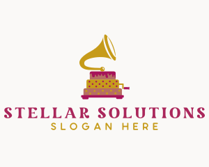 Phonograph Pastry Cake logo design