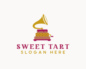 Phonograph Pastry Cake logo design