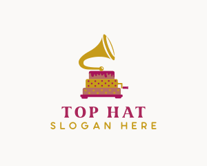 Phonograph Pastry Cake logo design