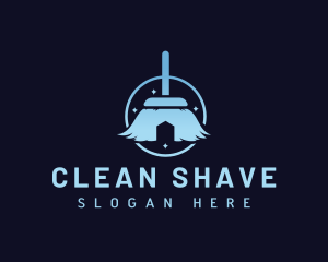 Clean House Broom logo design