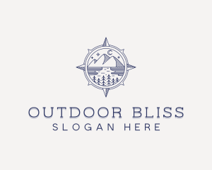 Outdoor Compass Adventure logo design