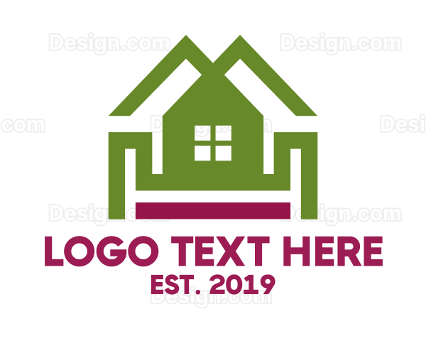 Double Roof House Logo