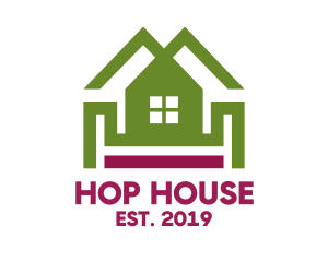 Double Roof House logo design