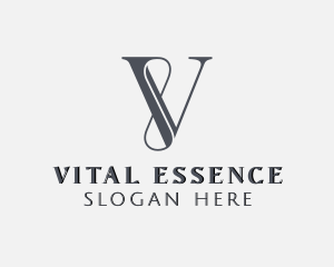 Infinity Elegant Boutique Letter V logo design