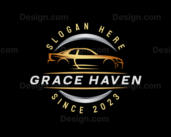 Sports Car Garage Logo