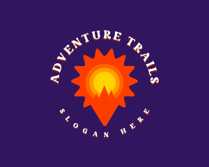 Tourism Travel Pin logo