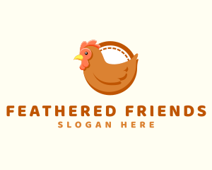 Chicken Hen Poultry logo design