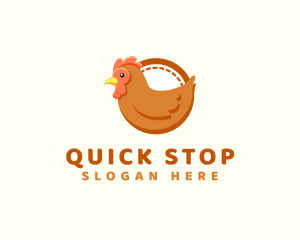 Chicken Hen Poultry logo design