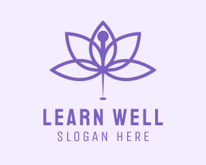 Wellness Acupuncture Needle logo design