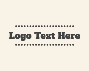 Retro Grey Text logo