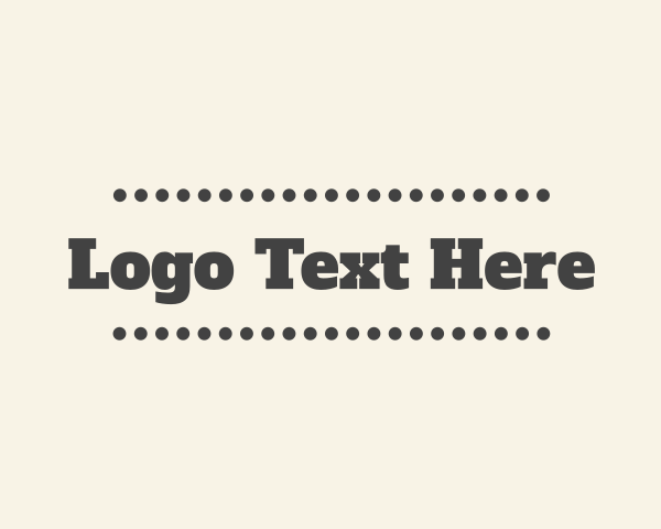 Typewriter logo example 4