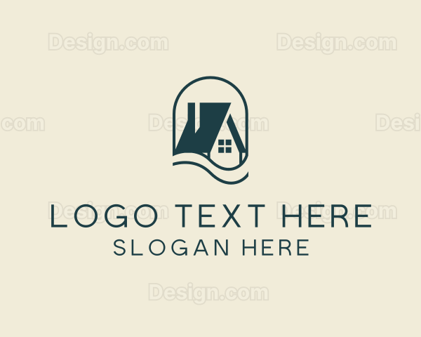 House Developer Roofing Logo