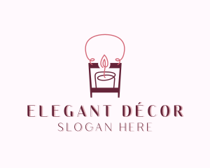 Spa Candle Decoration logo design