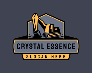 Excavator Industrial Equipment logo design