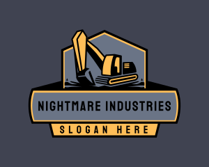 Excavator Industrial Equipment logo design