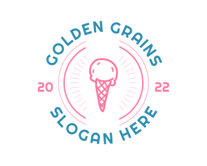 Ice Cream Gelato Logo