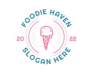 Ice Cream Gelato logo design