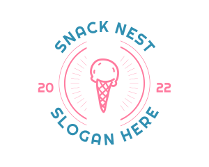 Ice Cream Gelato logo design