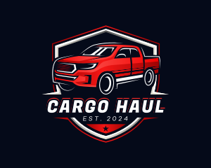 Hauling Pickup Truck logo design