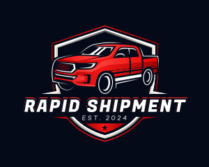 Hauling Pickup Truck logo design