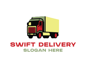 Truck Logistics Delivery logo design