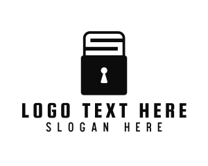 Letter - Keyhole Padlock Letter S logo design