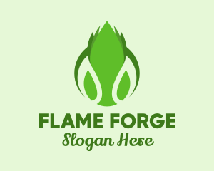 Flaming Tennis Ball logo design