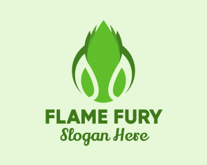 Flaming Tennis Ball logo design