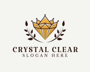 Luxury Crown Jewelry Diamond logo design