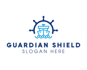 Marine Boat Ship Helm logo