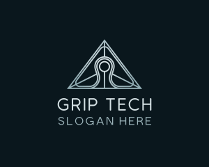 Pyramid Tech Developer logo design