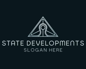 Pyramid Tech Developer logo design