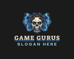 Smoking Skull Gamer Logo