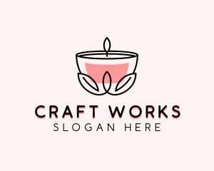 Candle Decor Candlelight logo design