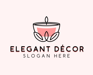 Candle Decor Candlelight logo design