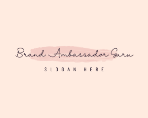 Feminine Brush Brand logo design