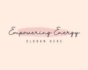 Feminine Brush Brand logo design