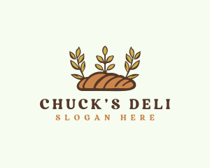 Deli Baguette Bread  logo design