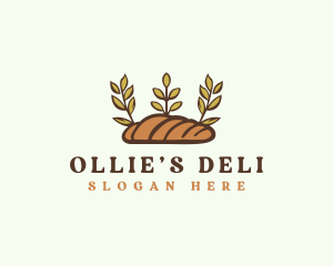 Deli Baguette Bread  logo design