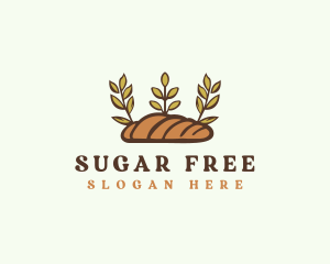 Deli Baguette Bread  logo design