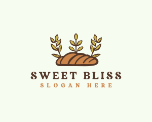 Deli Baguette Bread  logo design