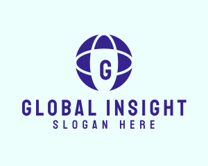 Global Orbit Planet logo design