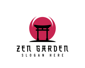 Asian Temple Shrine logo design