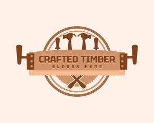 Carpenter Saw Tools logo design