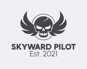 Wing Skull Pilot logo