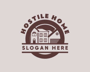 Home Property Roofing logo design