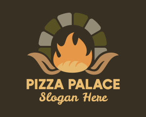 Wood Fire Oven Bread logo design