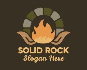 Wood Fire Oven Bread logo design