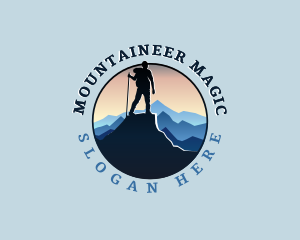 Mountaineer Mountain Trekking logo design