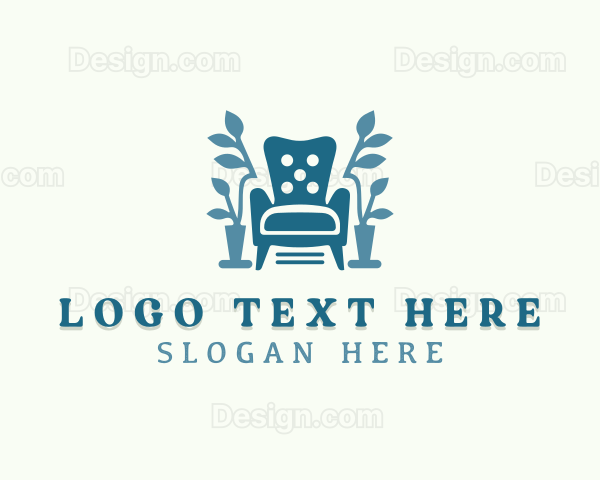 Interior Design Chair Upholstery Logo